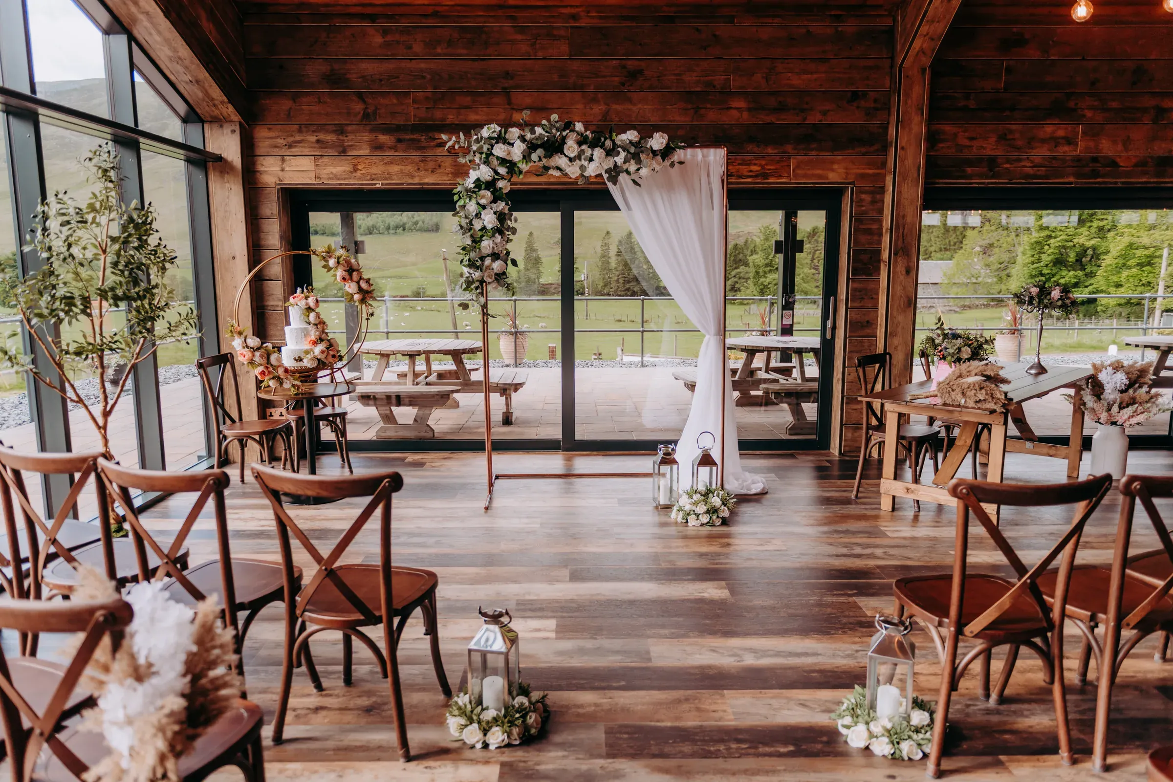 The Barn, on the day