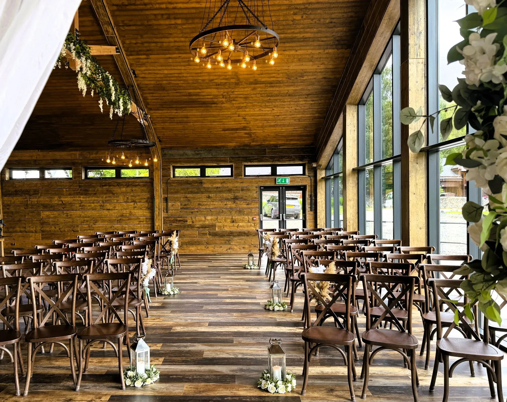 The Barn, on the day